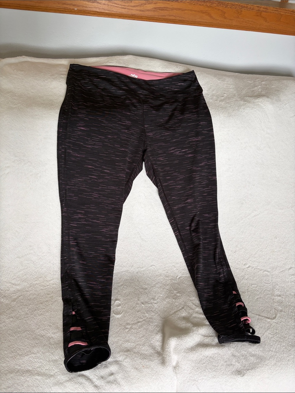 Black & Pink Active Leggings